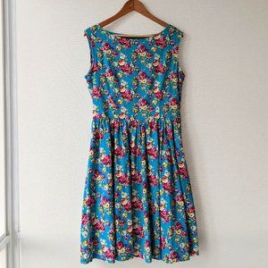 Lindy Bop Vintage Inspired Rockabilly Floral Dress